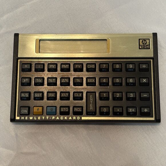 Vtg 80s Hewlett Packard HP 12C Business Financial Calculator Working - Picture 1 of 7